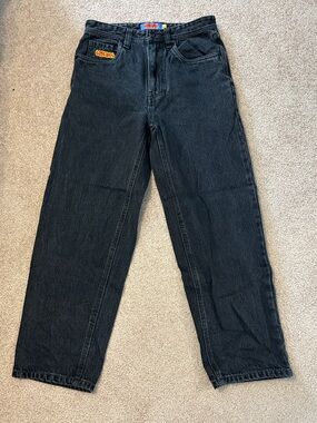 Empyre Black Relaxed Straight Jeans